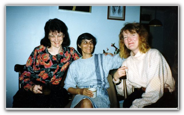 Mum with her friend Bernie on the right